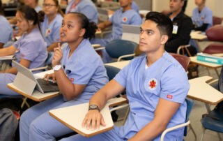HMC Home Care trainees in a classroom learning essential caregiving skills to become successful homecare aides in Hawai‘i.